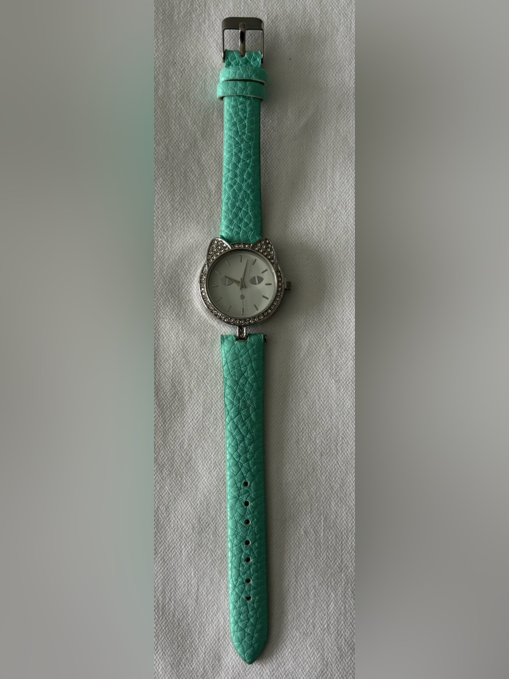 Cute New Cat Ear Mint Green Wristwatch